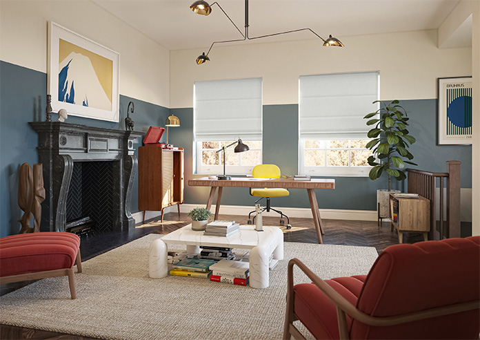 Melrose (Blackout), Soft White - Twist&Fit Roman Blind - Image 6